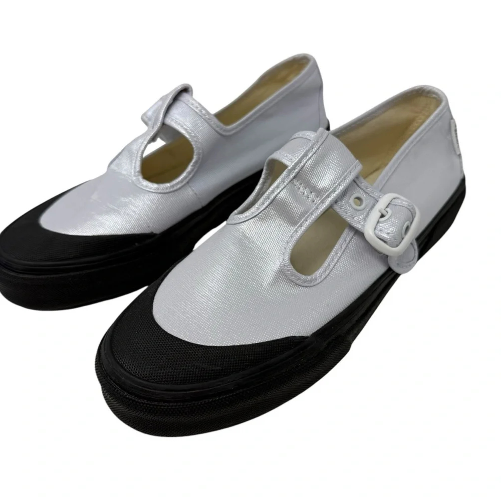 Vans Style 93 Coated Canvas True White Mary Jane Shoes Women’s Size 8 New